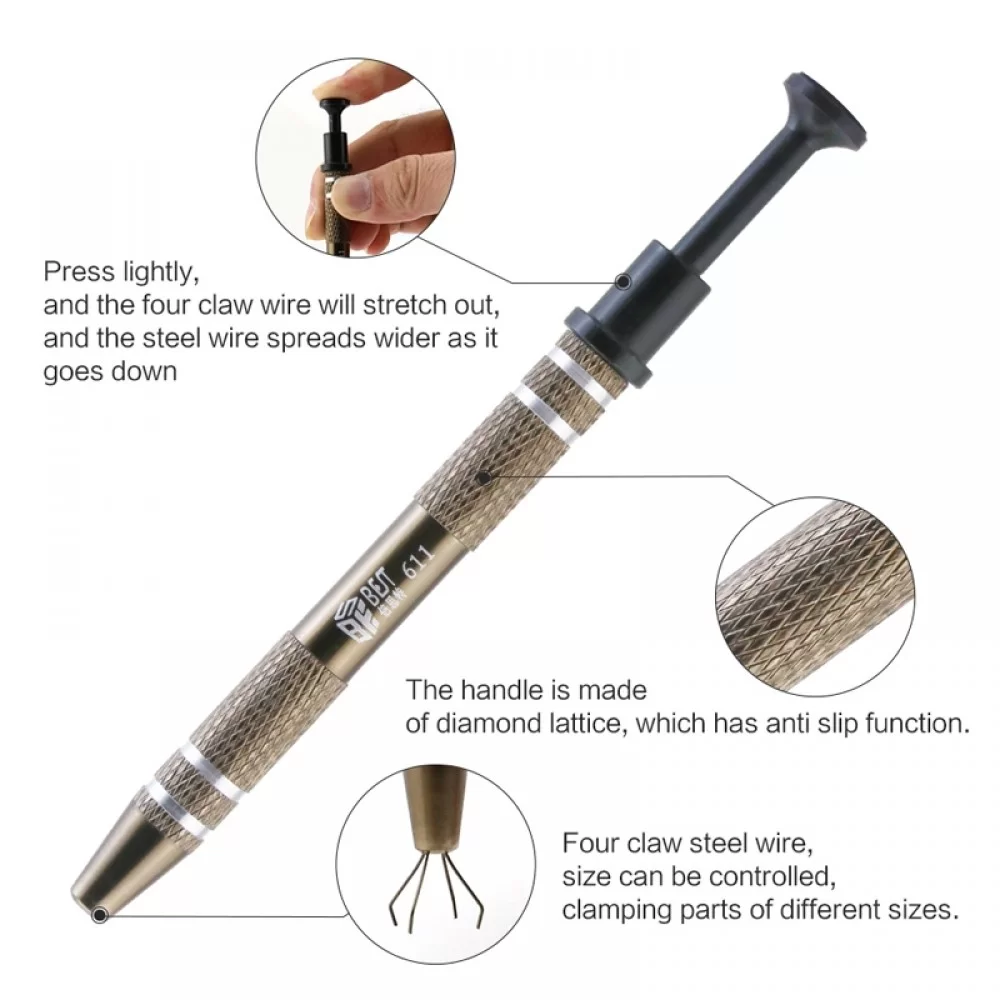 Picture of BEST Precision Parts Gripper Pick Up Four Claw Hold Tightly for Catcher Hand Tool